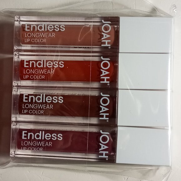 JOAH LONGWEAR LIP COLOR 4 Pack tasty, smoothing, dessert, chit chat NEW - Picture 1 of 7